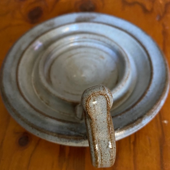 Rustic clay handcrafted Candle holder - Picture 4 of 6